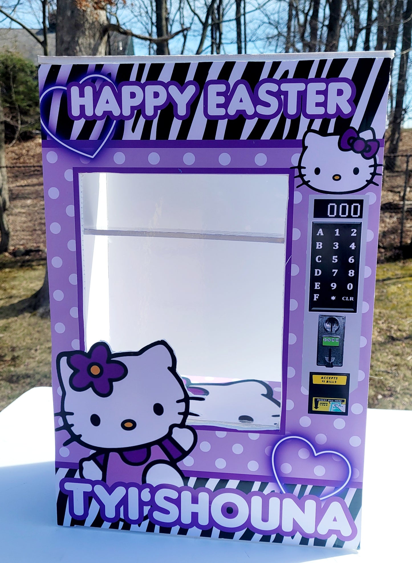 Hello Kitty Vending Machine Template | Editable 16x20 Canva Template | Hello Kitty Party Gift | Custom Vending Machine