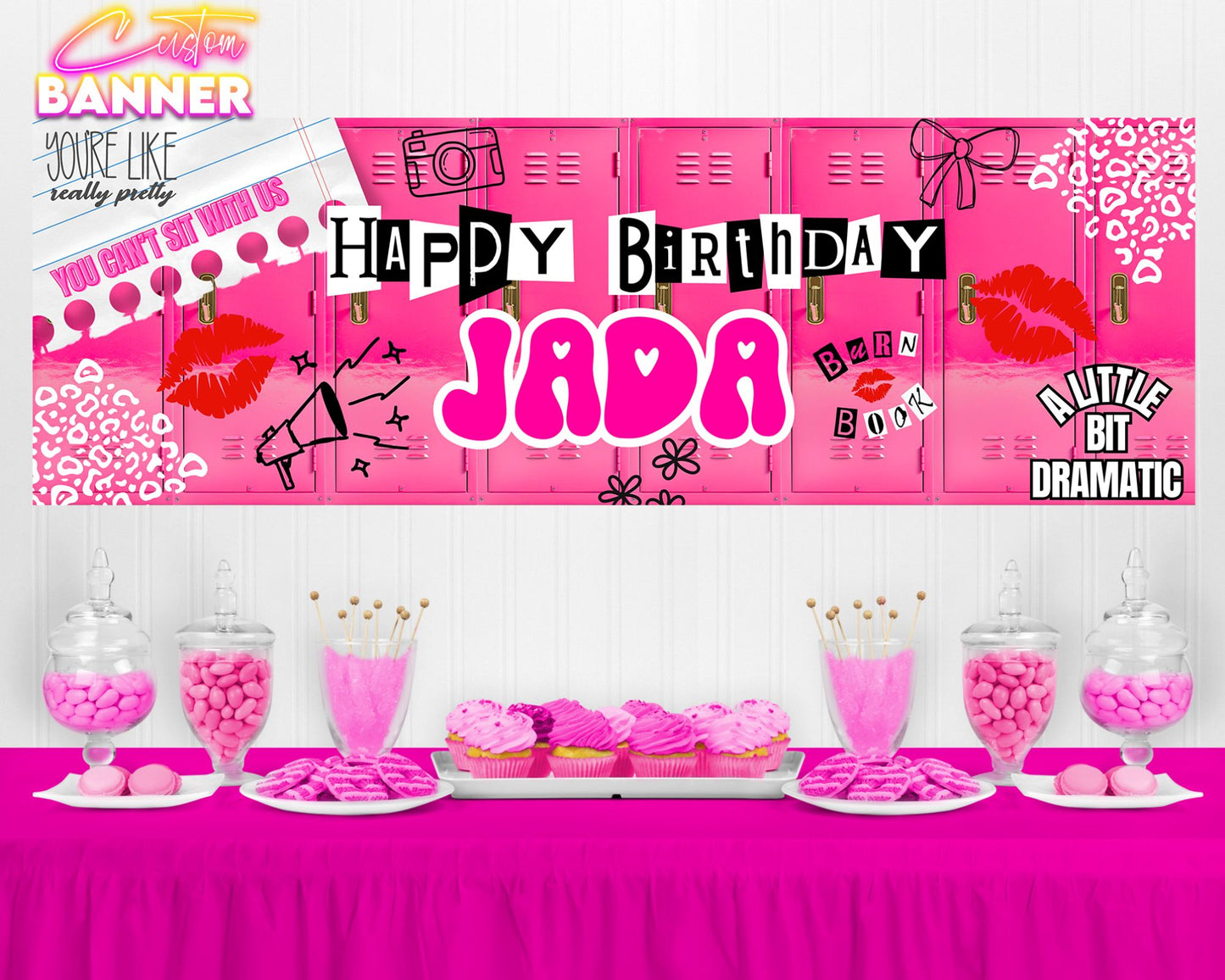 Mean Girls Birthday Banner | Mean Girls Birthday Party Decorations | Party Banner | Mean Girls Banner | Printed & Shipped