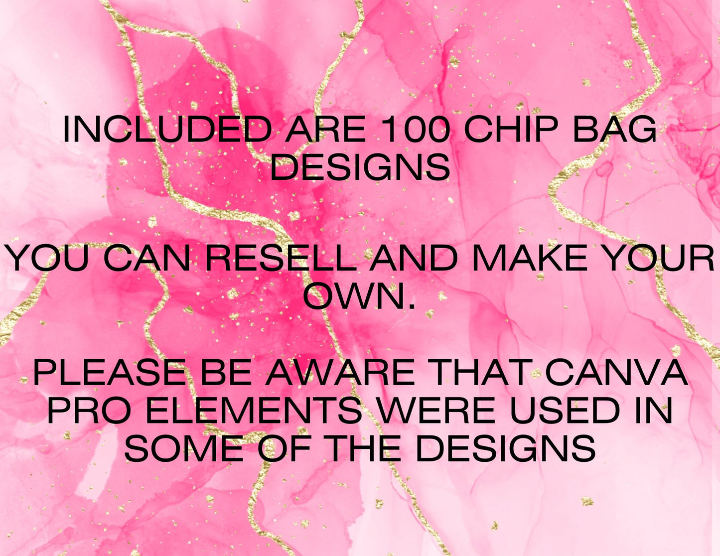 CANVA PRO 100 Pre-Made Chip Bag Template Designs | Edit and Make Your Own | You Can Resell | Digital File