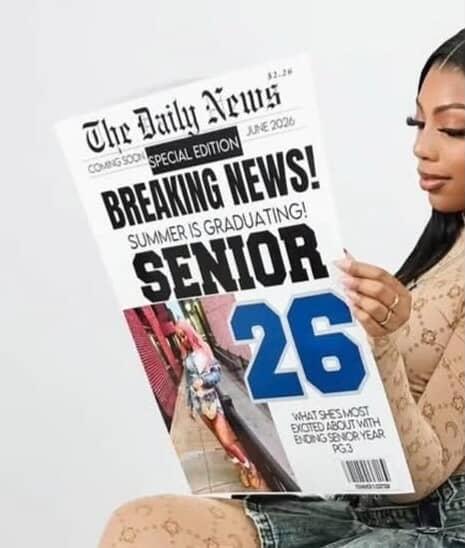 Graduation Newspaper Announcement | Senior 2026 Grad | Newspaper Graduation Announcement | Printed & Shipped