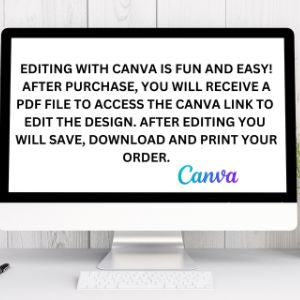 Minnie Safari Party Sign | Editable Text with Canva | Digital Poster | Edit | Save | Download | Print
