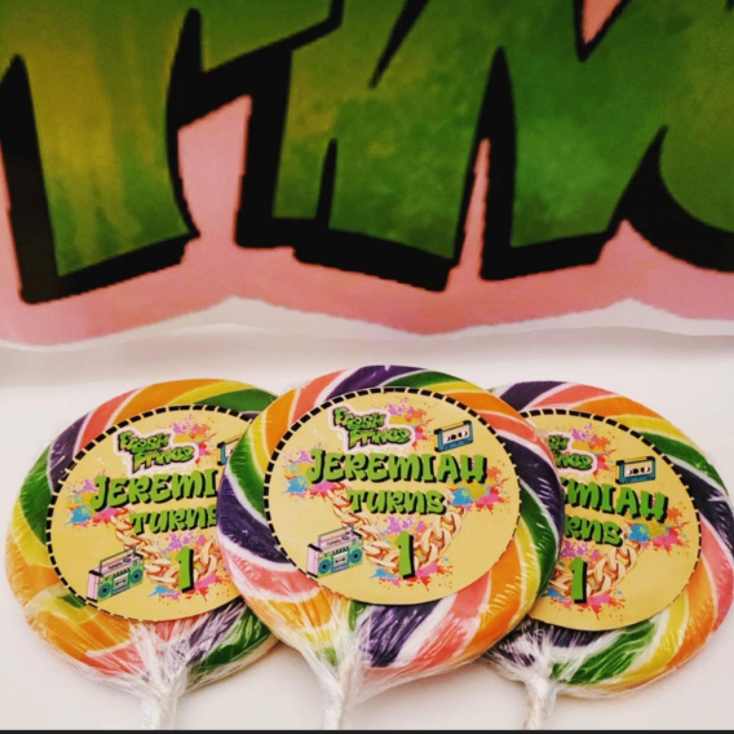 Lollipop Party Favors | Lollipops with Custom Labels | Custom Party Favors | Lollipop Favors | Custom Lollipops