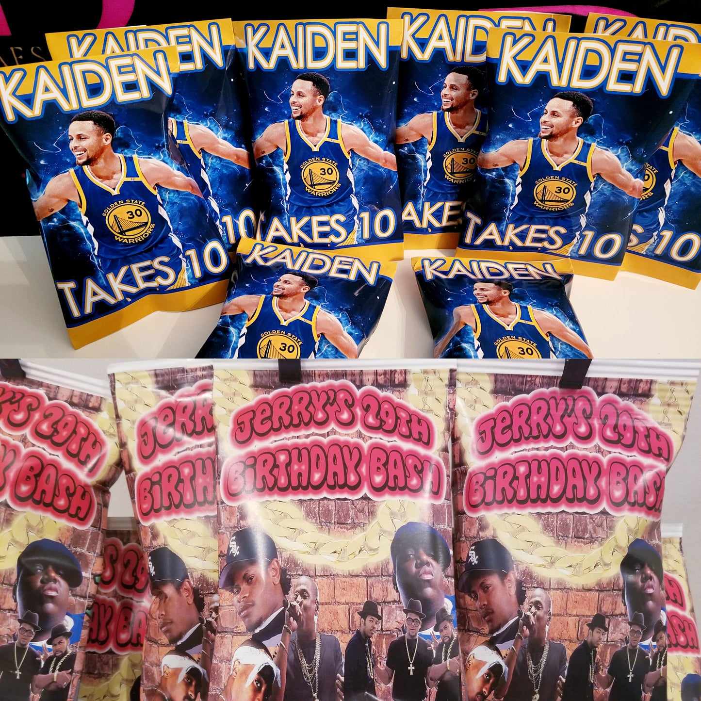 Custom Chip Bags | Chip Bag Party Favors | Any Theme | Custom Party Chip Bag Favors