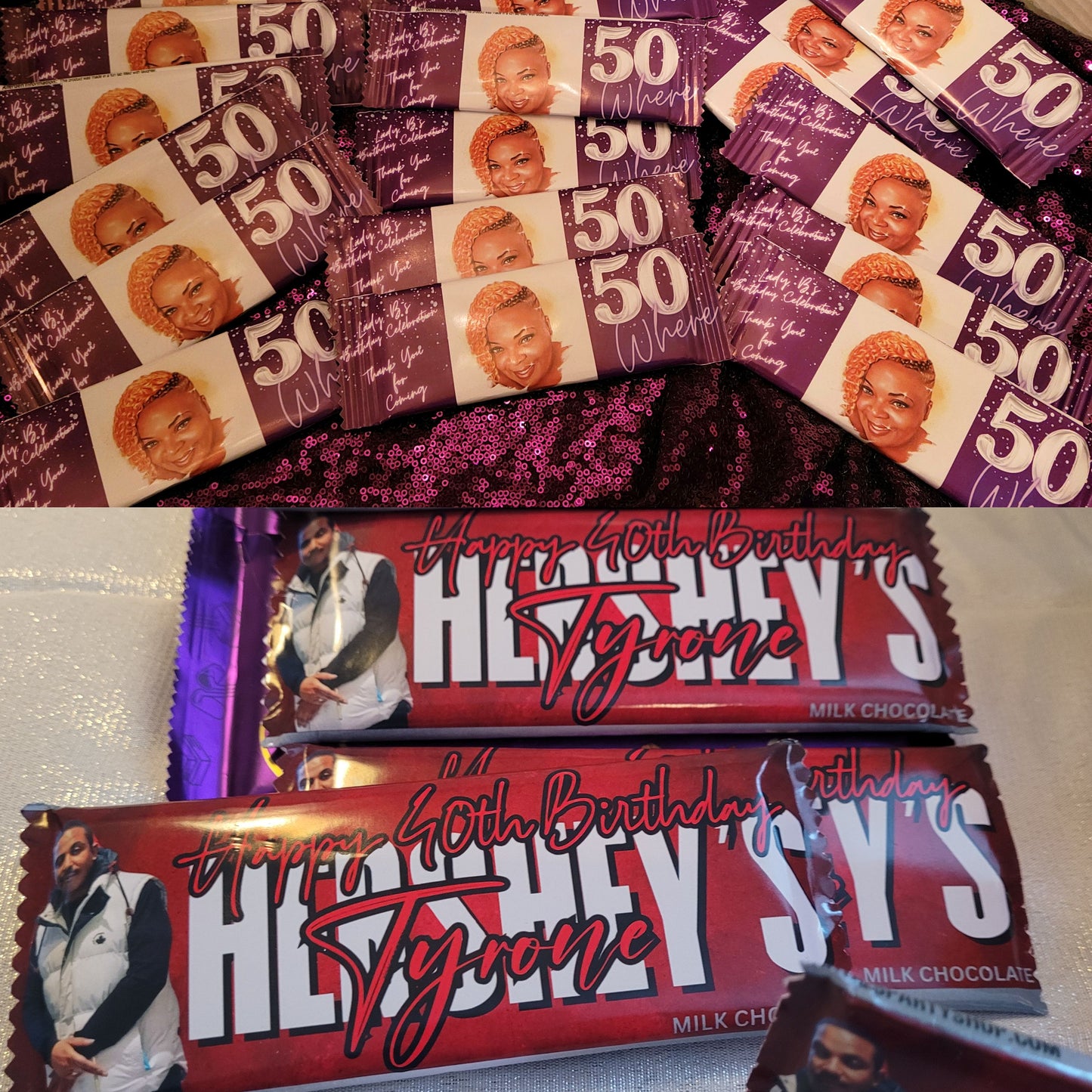 Custom Candy Bars | Candy Bars with Custom Labels | Custom Party Favors | Candy Bar Favors | Custom Candy Bars