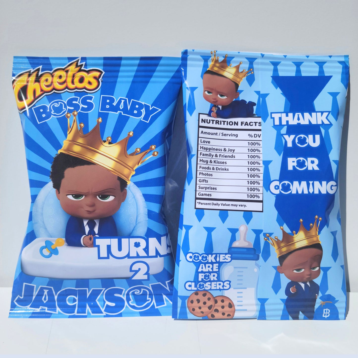 Custom Chip Bags | Chip Bag Party Favors | Any Theme | Custom Party Chip Bag Favors