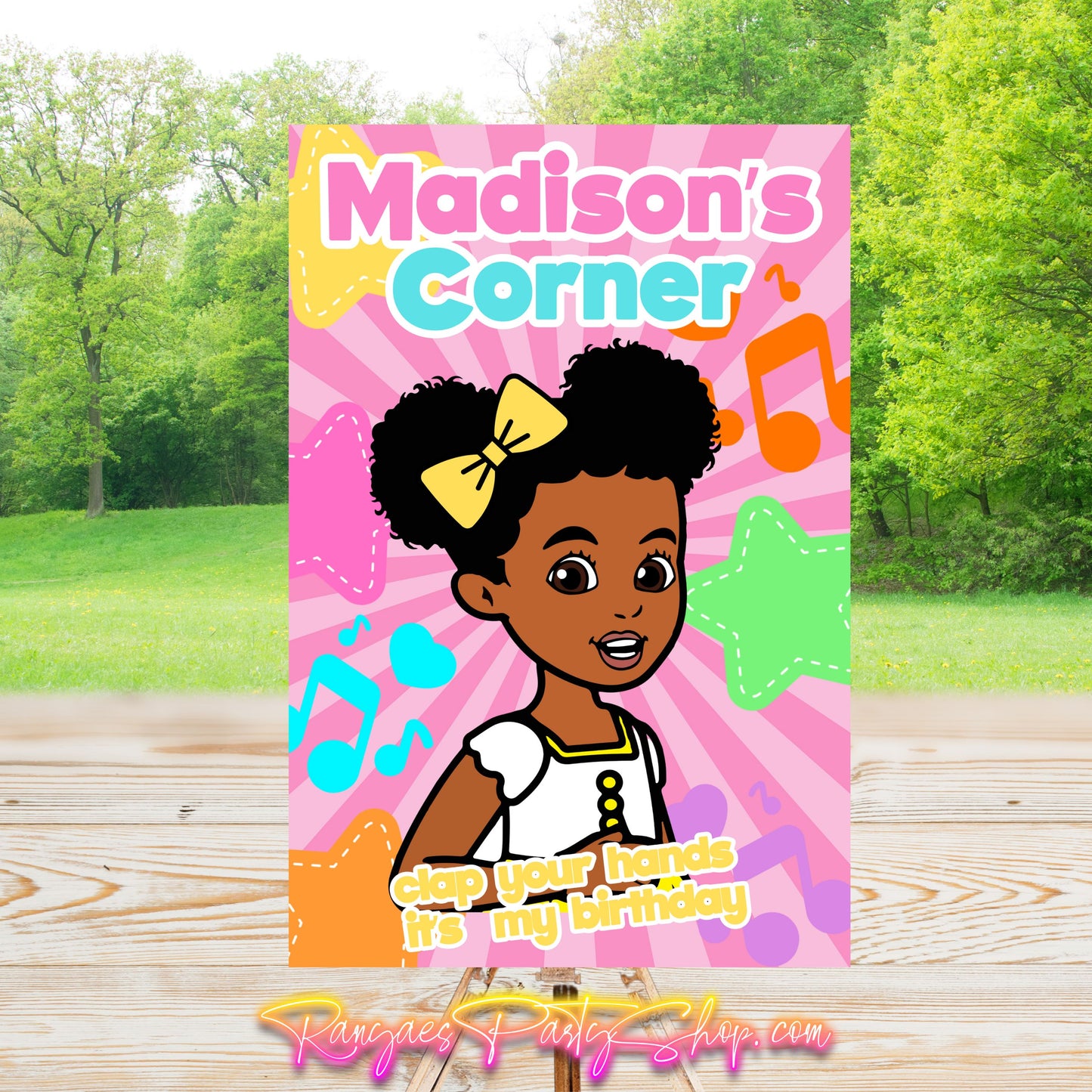 African American Girl Boss Baby Gable Box | Treat Favor Box | Girl Boss Baby Party | Boss Baby Favor Box