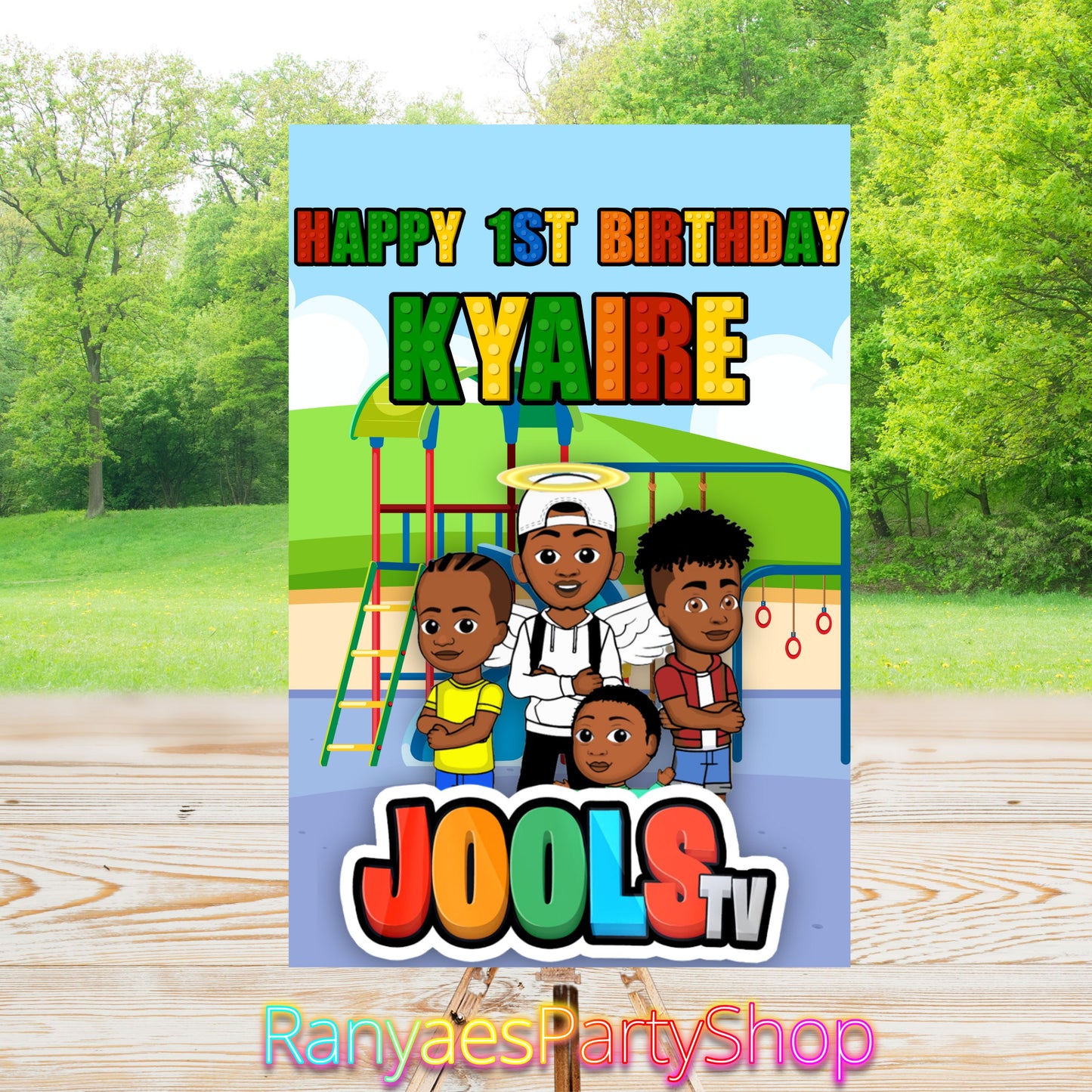 Jools Tv Party Sign | Digital Party Sign | Welcome Party Sign | 20x30 | Digital File Only