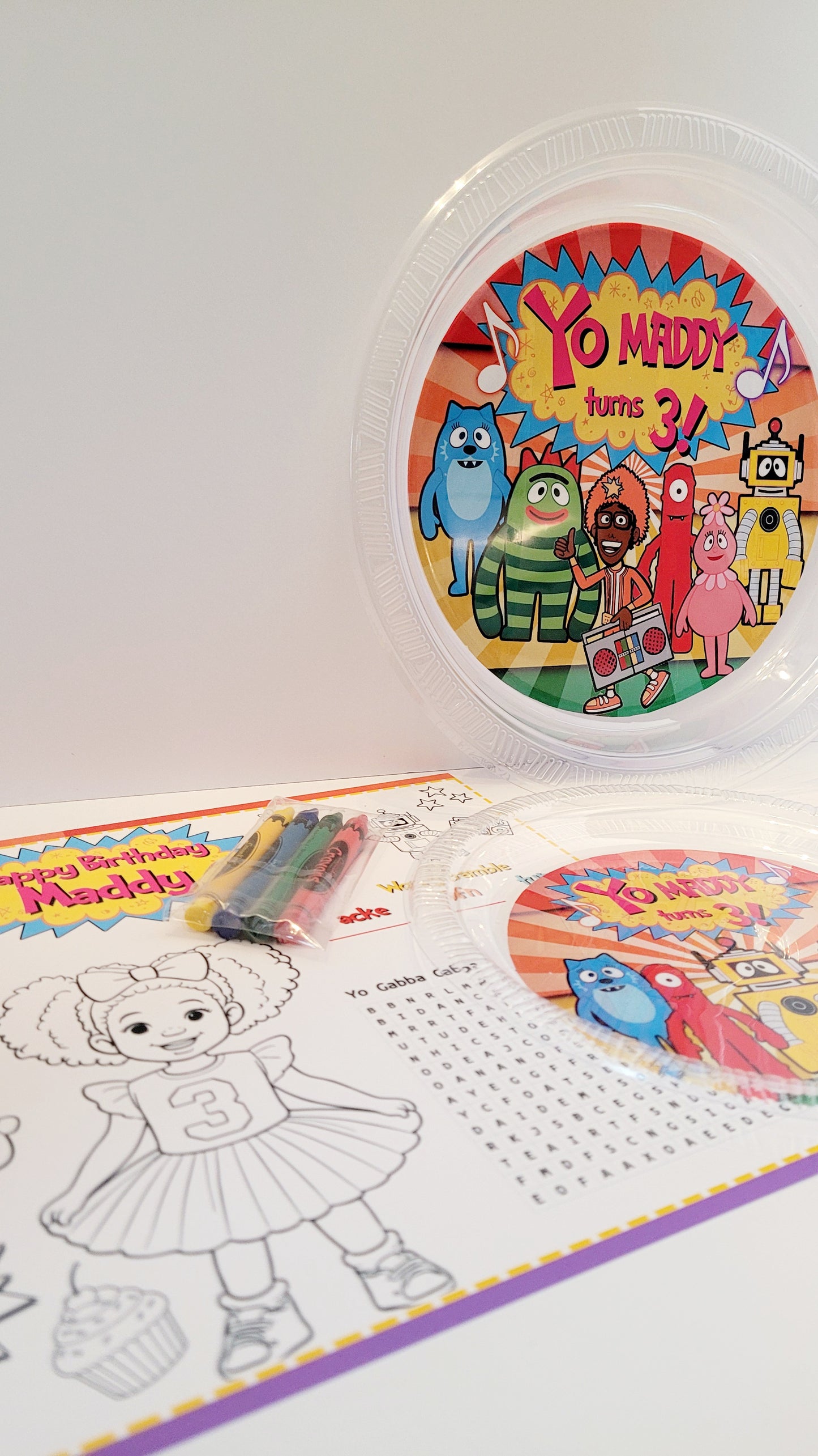 Custom Yo Gabba Gabba Party Table Set | Birthday Party Table Set | Custom Party Items | Personalized Party Table Set