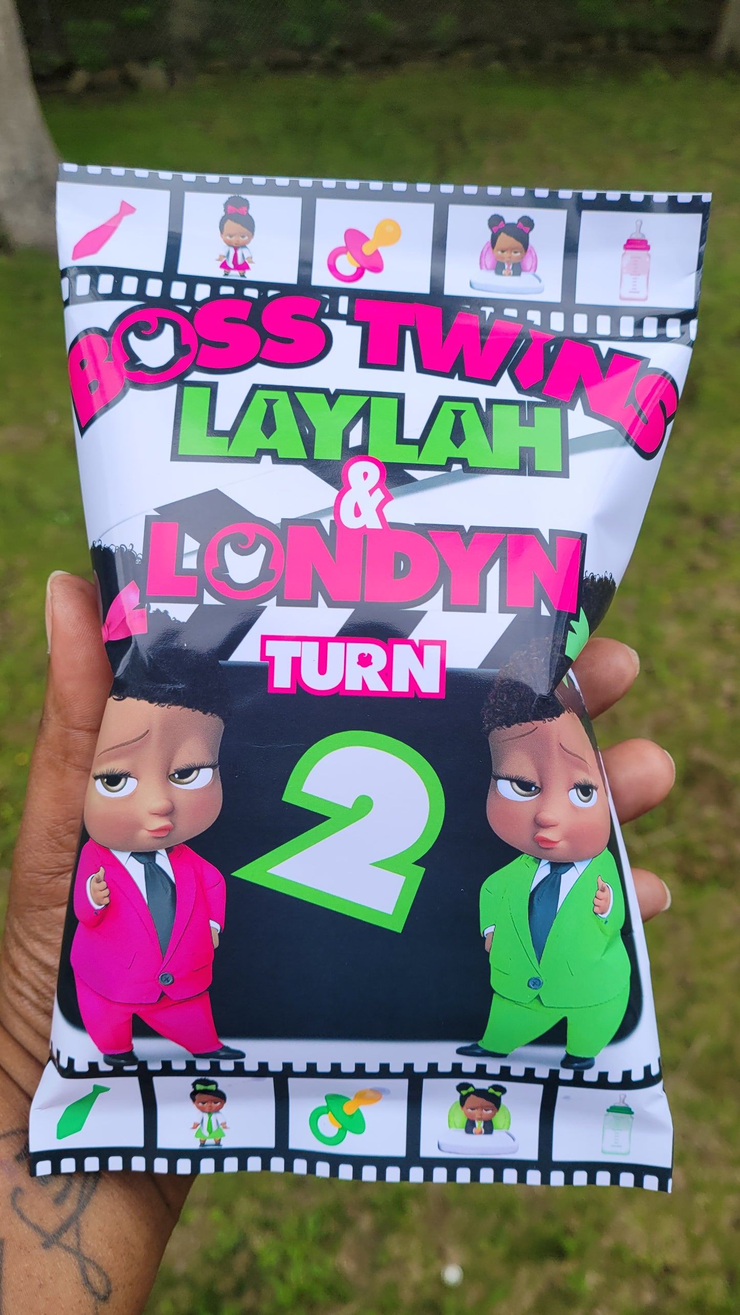 Custom Chip Bags | Chip Bag Party Favors | Any Theme | Custom Party Chip Bag Favors