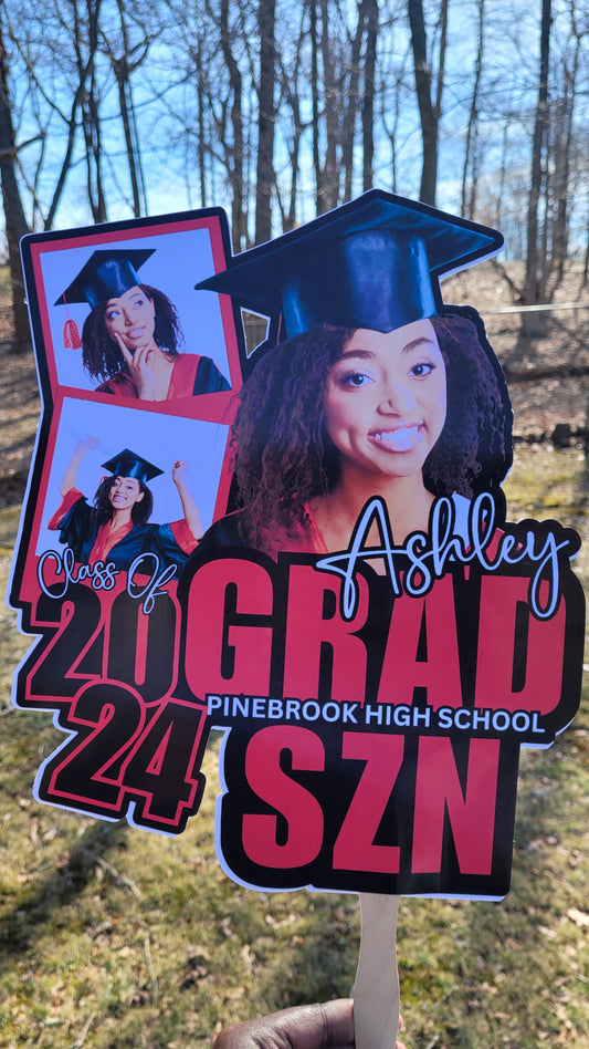 Custom Graduation Fan | GRAD SZN | Grad 2024 | Graduation Fans