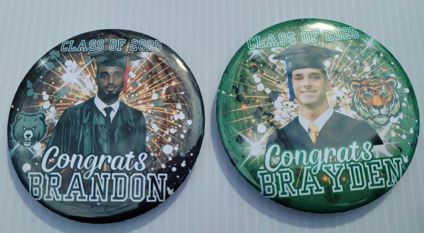 Graduation Pins  | Custom GRAD Pins | Class of 2025 Graduation Pins | Class of 2025 | Custom Pins