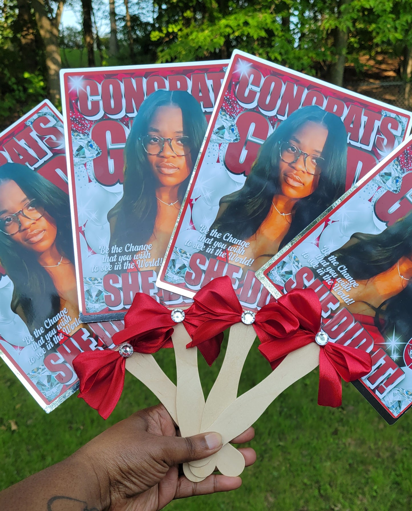 Custom Photo Fan | Personalized Fan for Birthdays, Graduations, Memorials, Weddings & More