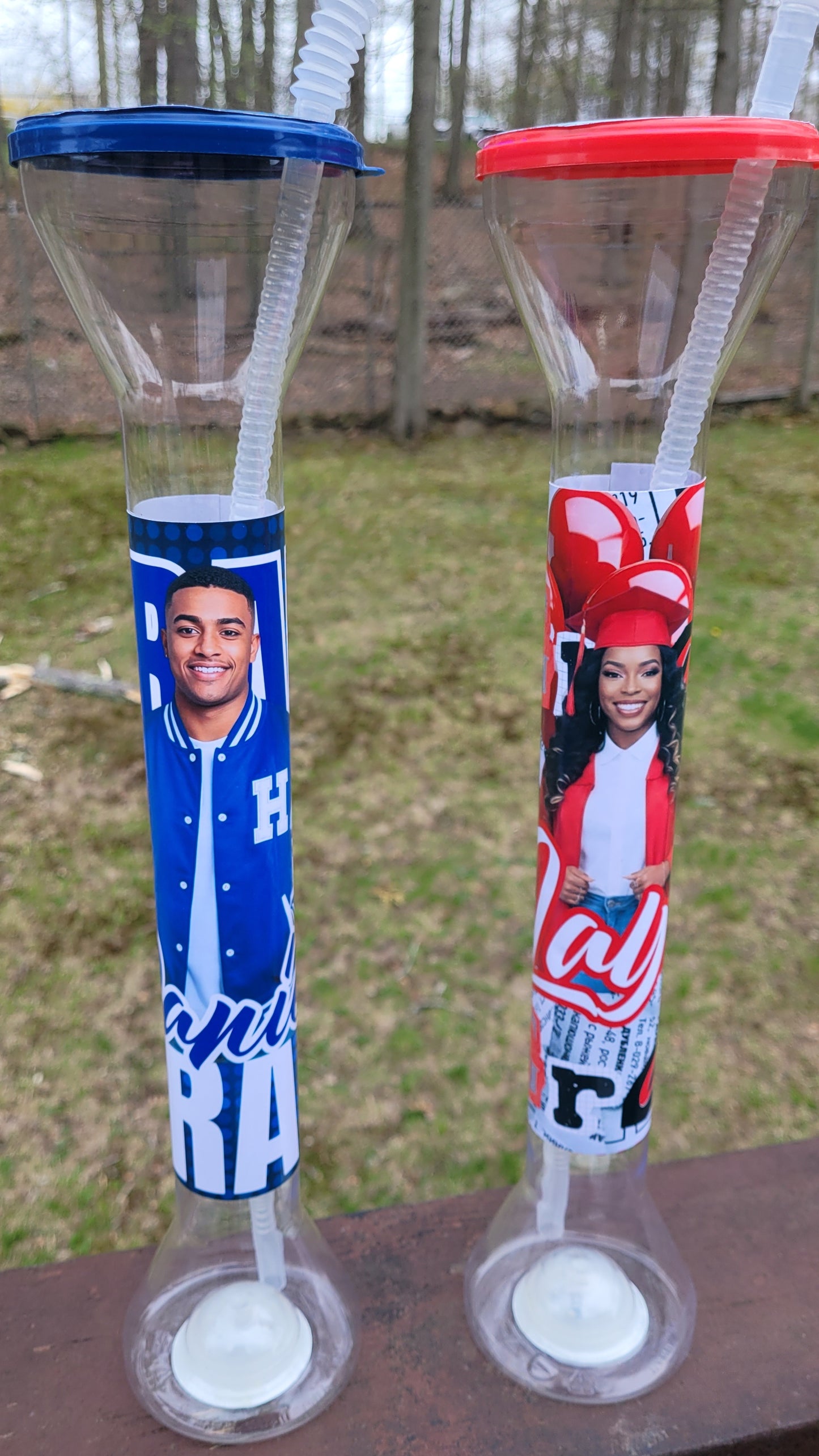 Dollar Tree Yard Cup Labels Lid and Front  | Canva Templates | Design with Canva | Digital File Only