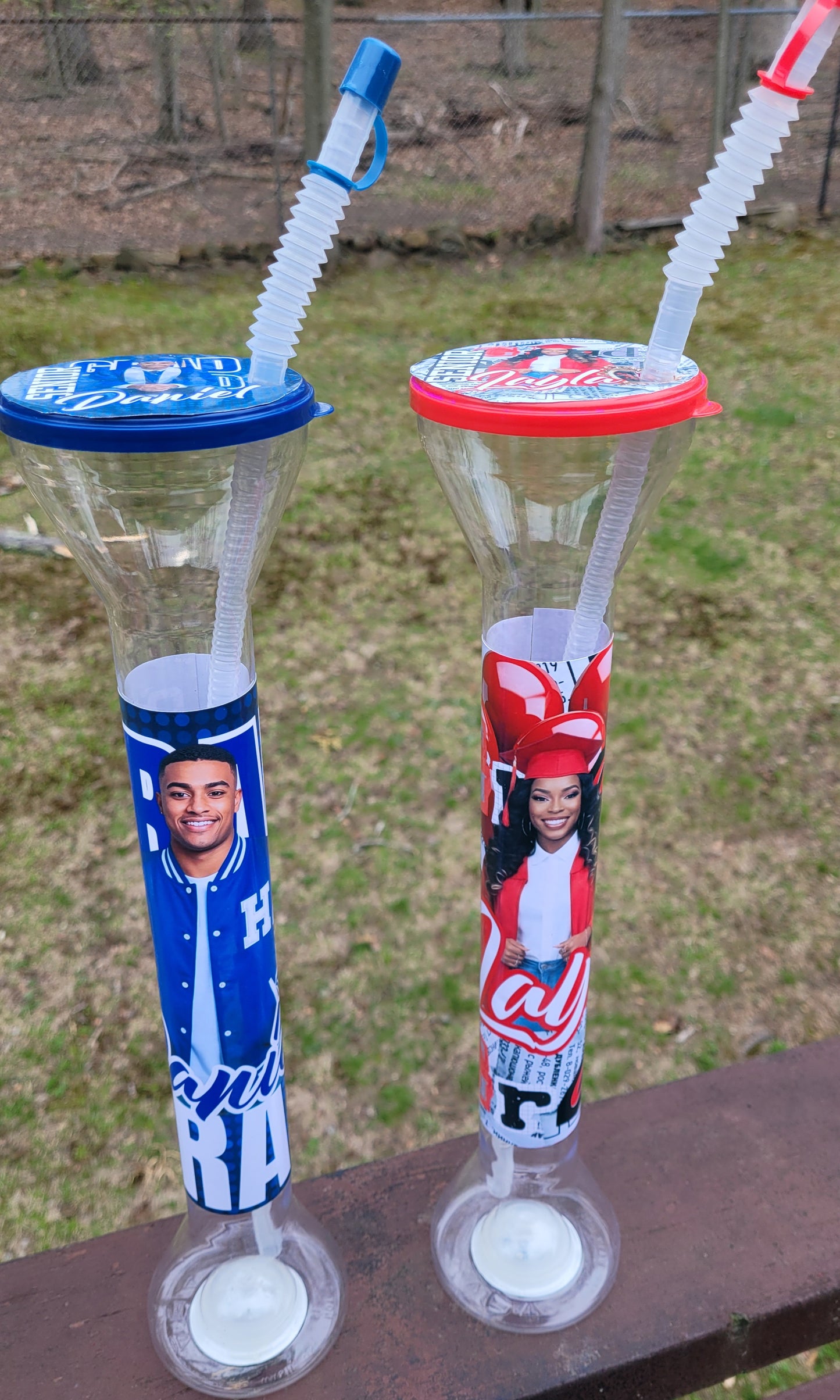 Dollar Tree Yard Cup Labels Lid and Front  | Canva Templates | Design with Canva | Digital File Only