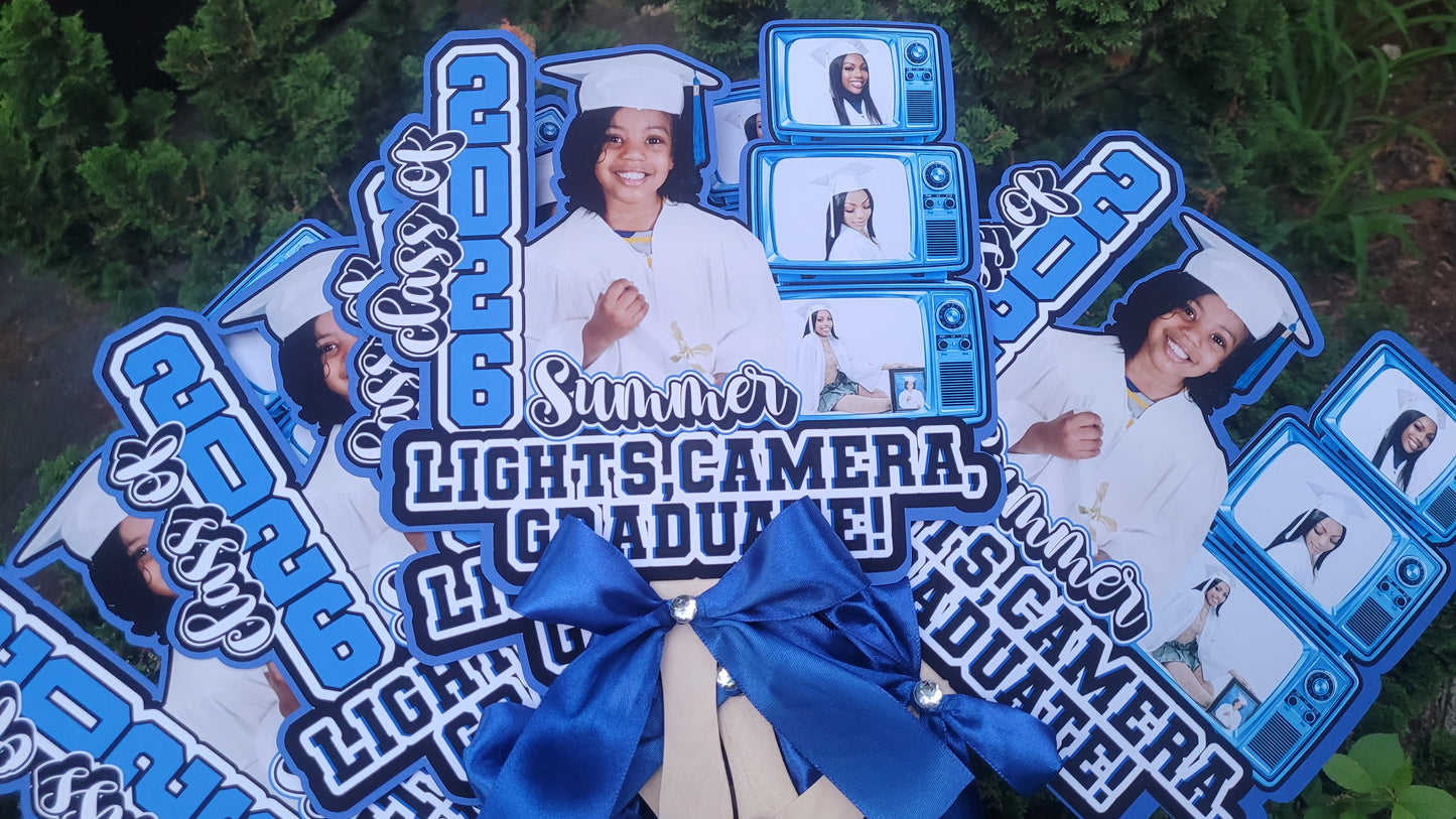 Custom Photo Fan | Personalized Fan for Birthdays, Graduations, Memorials, Weddings & More