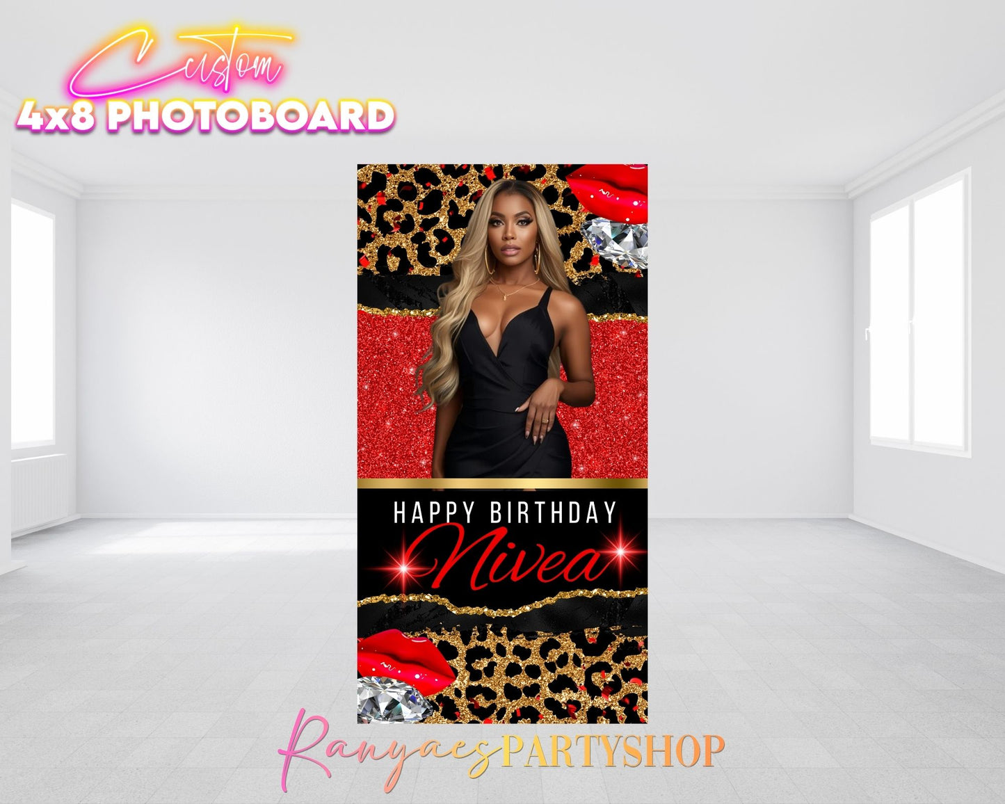 Custom Photo Board | 4X8 Photo Board | Custom Party Decorations | Event Photo Boards
