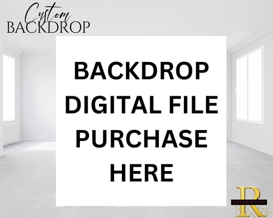 Backdrop Digital File Purchase | Custom Backdrop Design | Birthday Backdrop Digital File