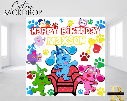Blues Clues Backdrop | Blues Clues Banner | Blues Clues Birthday | Blues Clues Birthday Party