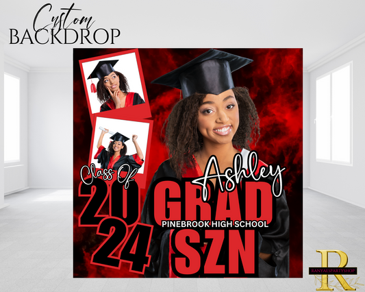 Graduation Party Backdrop | Class of 2024 Party Banner | Grad Party Backdrop | Graduation Backdrop