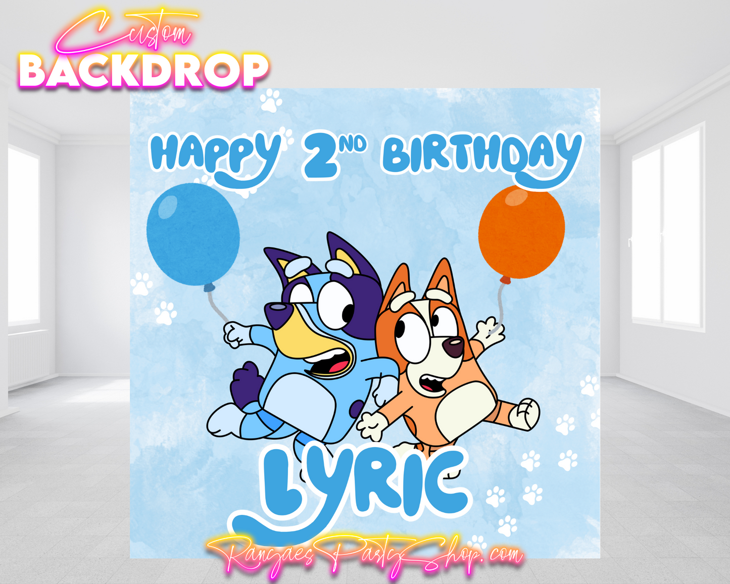 Bluey Backdrop | Bluey Birthday Banner | Bluey Birthday Backdrop | Bluey Birthday Party