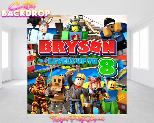 Roblox Backdrop | Roblox Party Backdrop | Birthday Backdrop | Party Backdrop | Party Banner