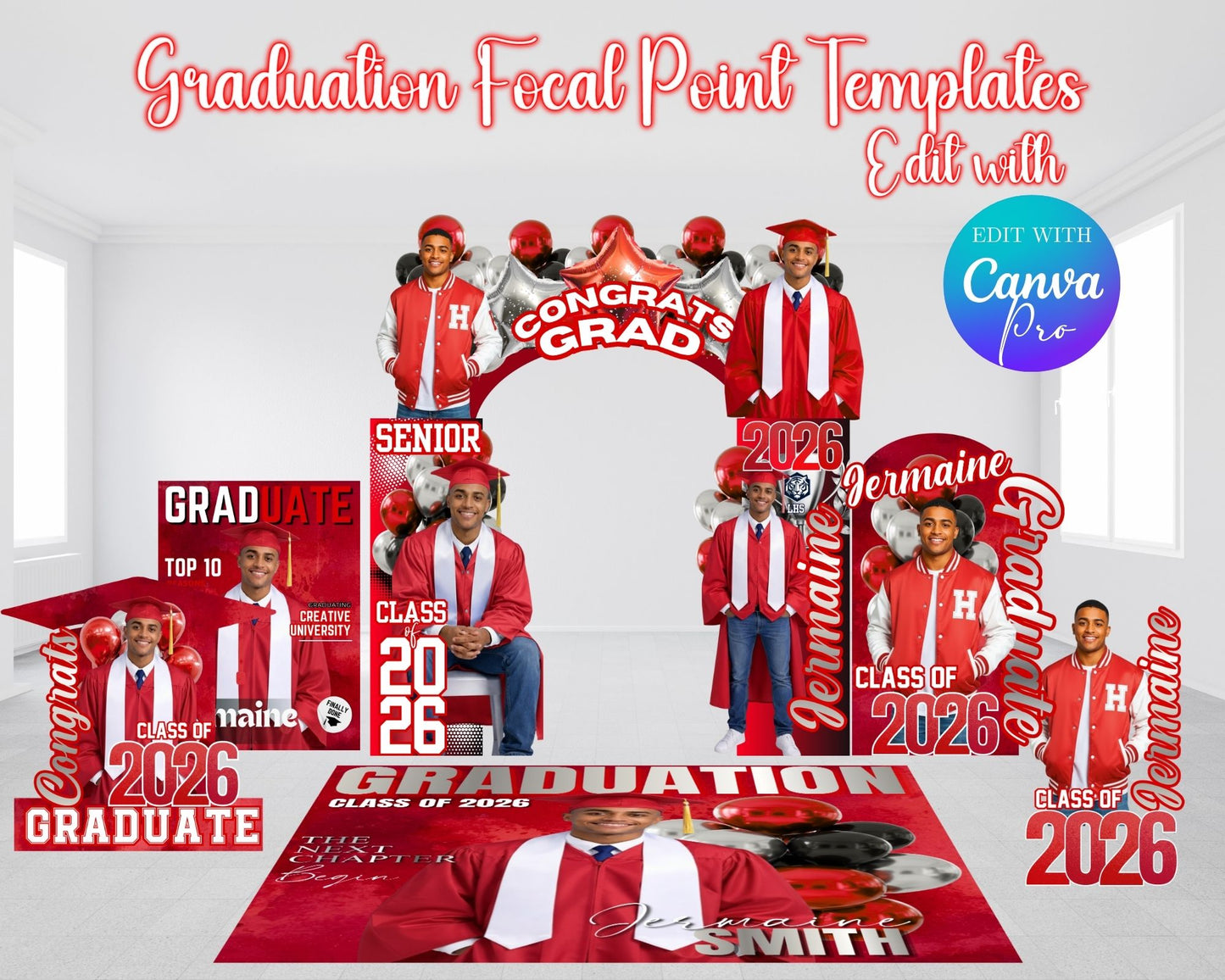 Graduation 2026 Bundle Set | Graduation 2026 Photo Board Templates | Custom Graduation Items | Digital Files