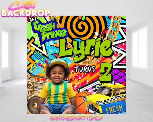 Fresh Prince Party Backdrop | Fresh Prince Party Banner | Fresh Prince Party | Birthday Backdrop