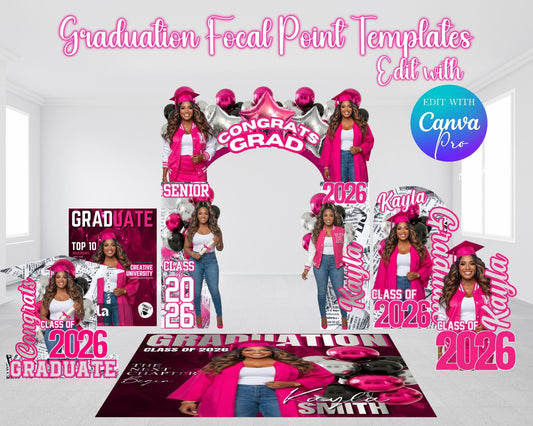 Graduation 2026 Bundle Set | Graduation 2026 Photo Board Templates | Custom Graduation Items | Digital Files