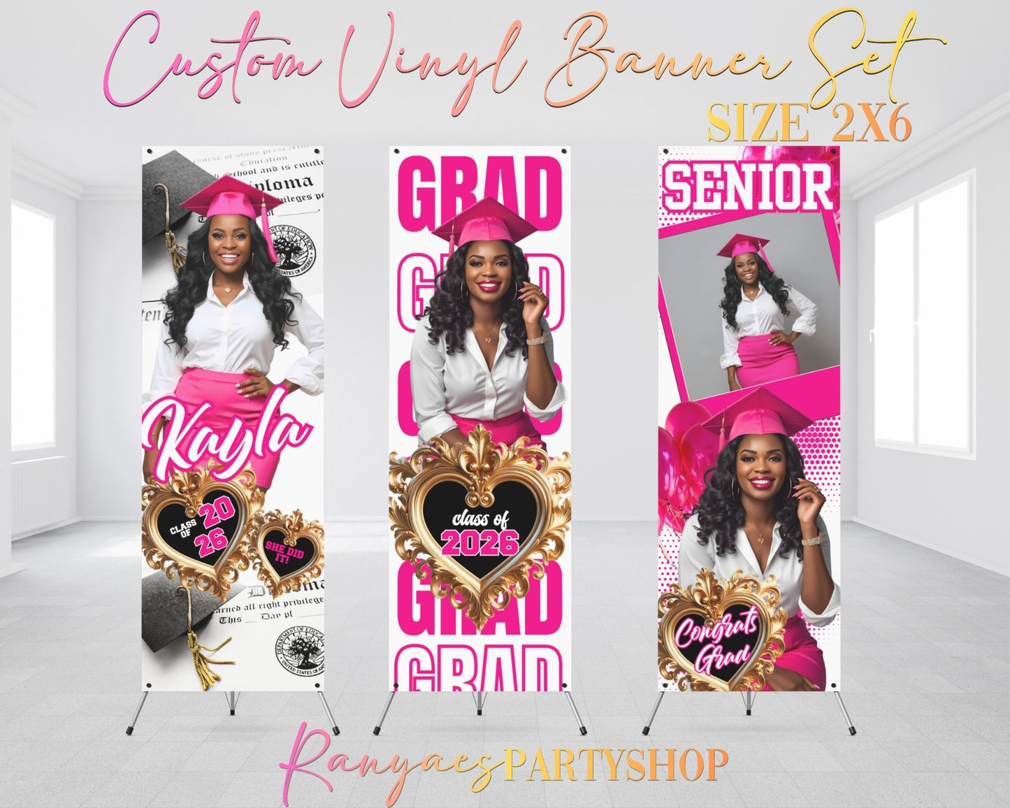 Graduation 2026 Vinyl Banners Set | Graduation 2026 Banners | Class of 2026 Banners | CLO 2026