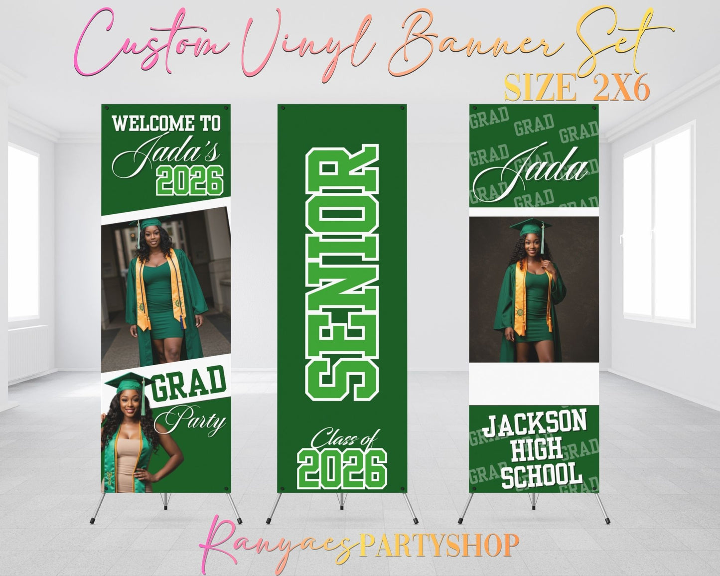 Graduation 2026 Vinyl Banners Set | Graduation 2026 Banners | Class of 2026 Banners | CLO 2026