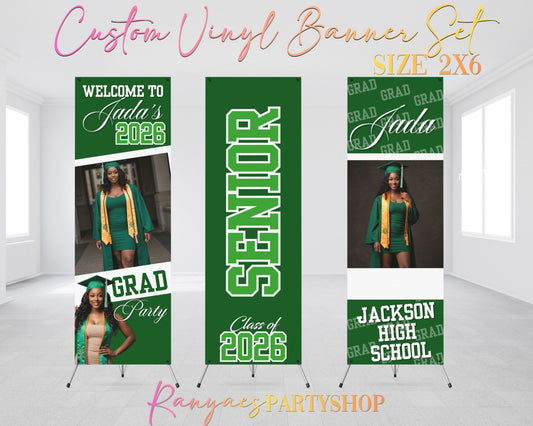 Graduation 2026 Vinyl Banners Set | Graduation 2026 Banners | Class of 2026 Banners | CLO 2026