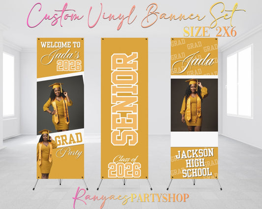 Graduation 2026 Vinyl Banners Set | Graduation 2026 Banners | Class of 2026 Banners | CLO 2026