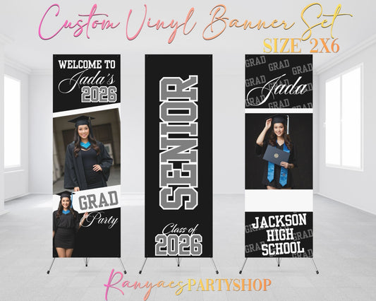 Graduation 2026 Vinyl Banners Set | Graduation 2026 Banners | Class of 2026 Banners | CLO 2026