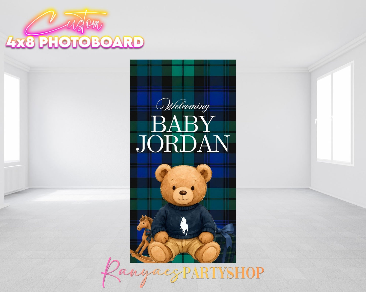 Custom Photo Board | 4X8 Photo Board | Custom Party Decorations | Event Photo Boards