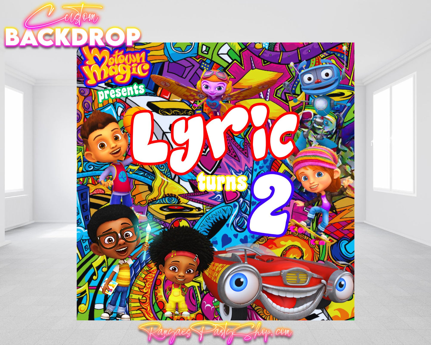 Motown Magic Backdrop | Motown Magic Birthday Backdrop |  Motown Magic | Backdrop | Banner