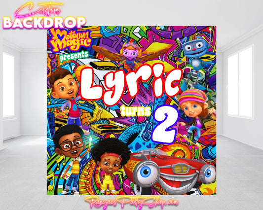 Motown Magic Backdrop | Motown Magic Birthday Backdrop |  Motown Magic | Backdrop | Banner