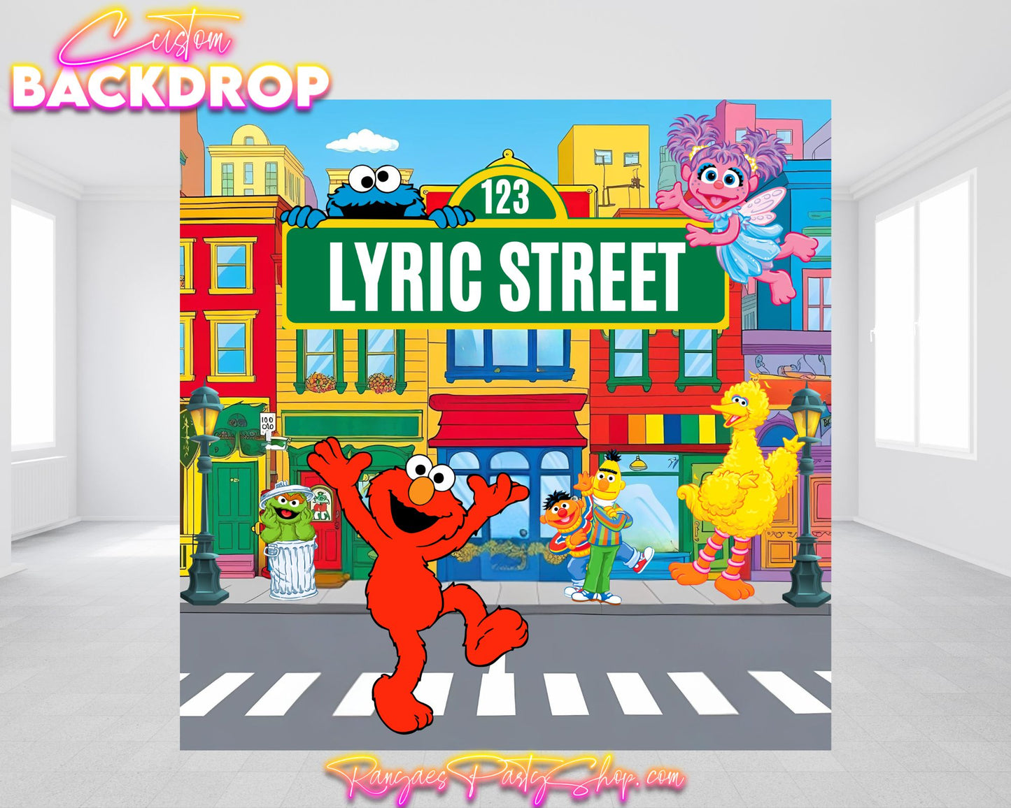 Sesame Street Party Backdrop | Sesame Street Birthday Party| Birthday Backdrop | Birthday  Banner