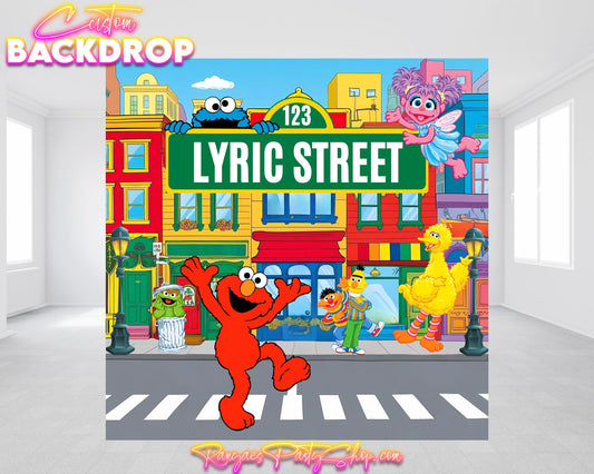 Sesame Street Party Backdrop | Sesame Street Birthday Party| Birthday Backdrop | Birthday  Banner