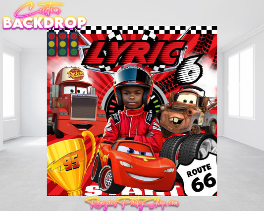 Cars Backdrop | Cars Banner | Birthday Backdrop | Cars Birthday Party | Cars Party Banner