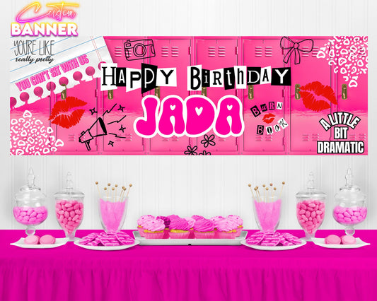 Mean Girls Birthday Banner | Mean Girls Birthday Party Decorations | Party Banner | Mean Girls Banner | Printed & Shipped