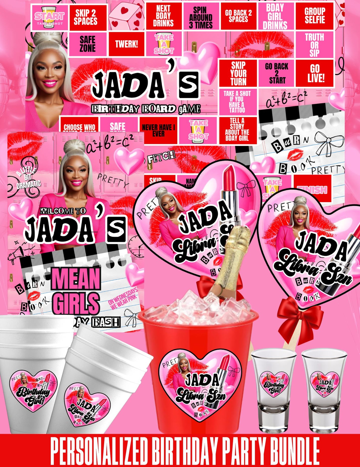 Birthday Party Game Bundle | Birthday Bash Bundle | Ladies Night Party Bundle | Adult Custom Party Items |