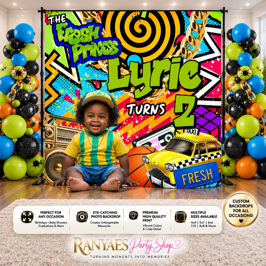 Fresh Prince Party Backdrop | Fresh Prince Party Banner | Fresh Prince Party | Birthday Backdrop