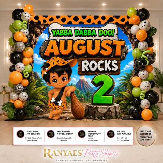African American Bam Bam Backdrop | Bam Bam Banner | Birthday Backdrop | Bam Bam Birthday Party