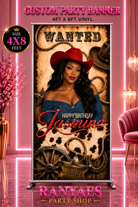 Rodeo Birthday Banner | Western Birthday Banner | Personalized Rodeo Party Decor