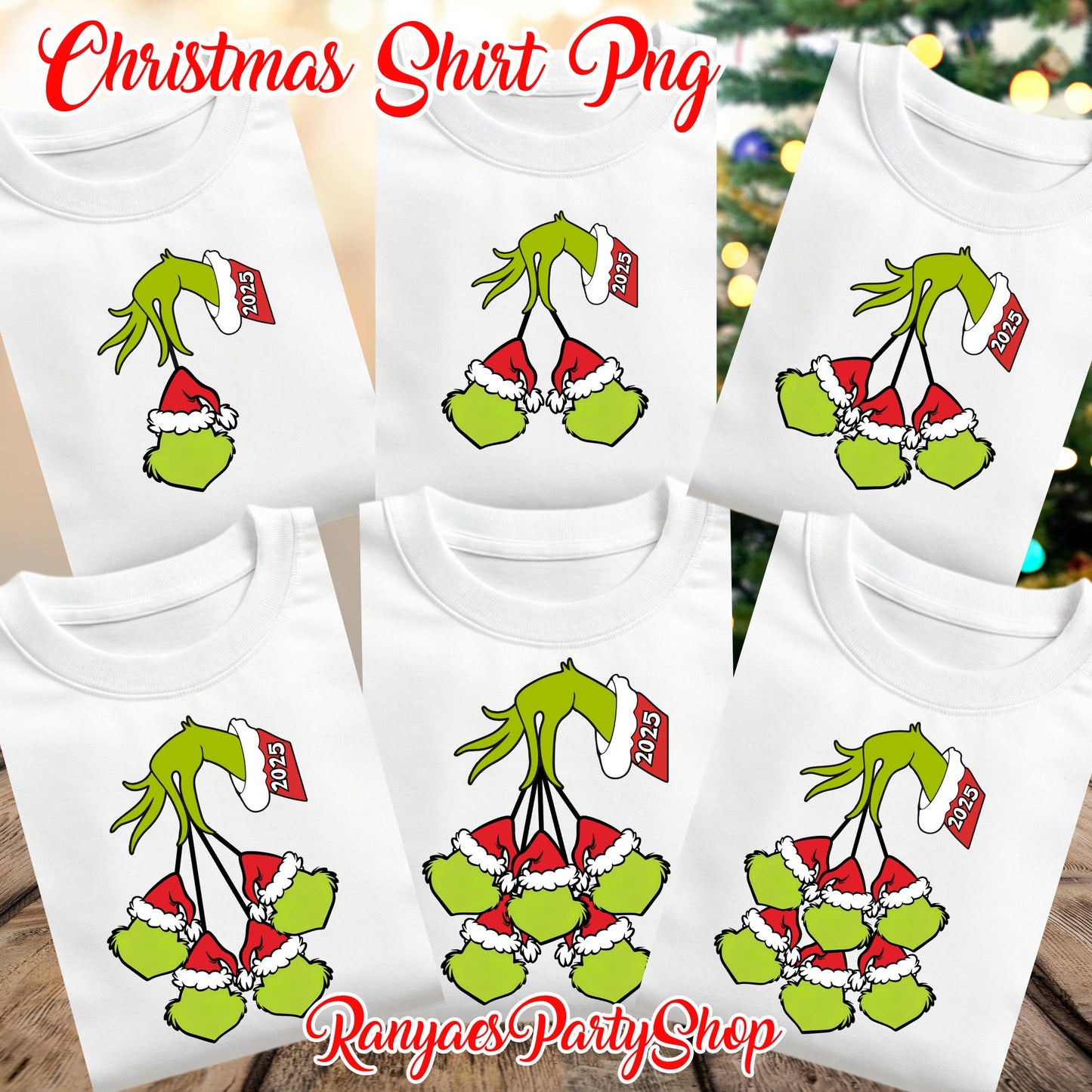 Family Grinchmas 2025 T-Shirt PNGS  | Christmas T-Shirt PNG | 12 PNG IMAGES | INSTANT DOWNLOAD | NOT EDITABLE | Digital File Only