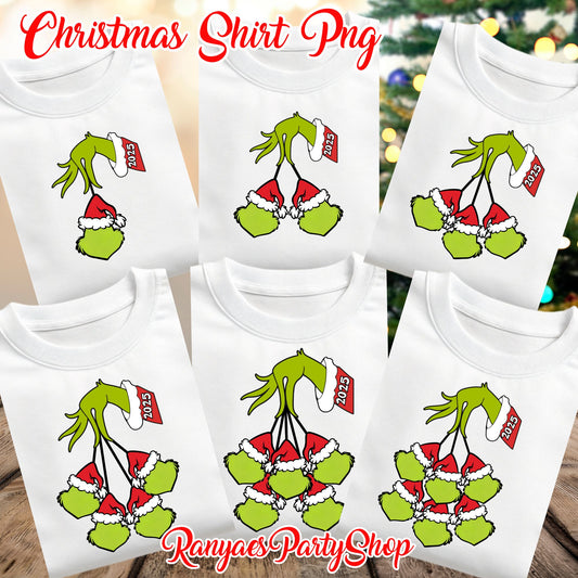 Family Grinchmas 2025 T-Shirt PNGS  | Christmas T-Shirt PNG | 12 PNG IMAGES | INSTANT DOWNLOAD | NOT EDITABLE | Digital File Only