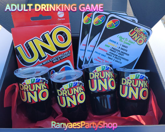 Drunk UNO Party Game | Adults Only Drinking Game | Drunk Game Set | Drunk UNO Adult Game