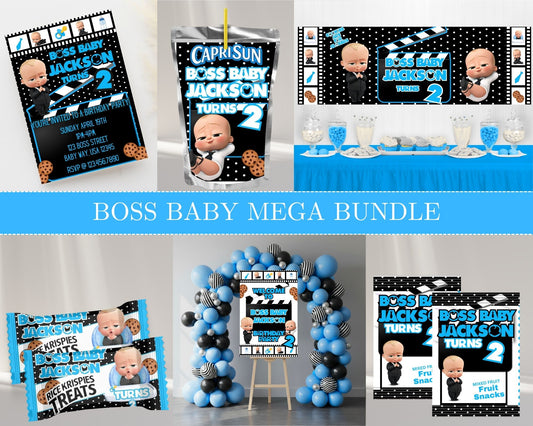 Boss Baby MEGA Party Bundle | Baby Boss Party Favor Bundle | Boss Baby Favor Bundle | Digital Files
