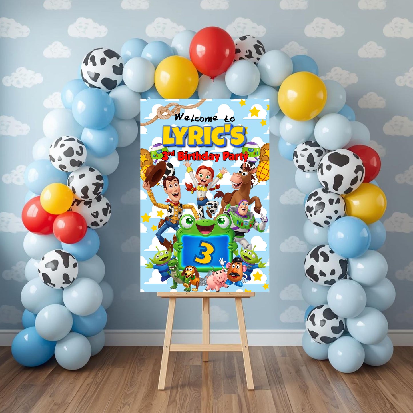 Toy Story Party Poster Sign | Personalized Welcome Sign | Printed & Shipped Event Party Signs