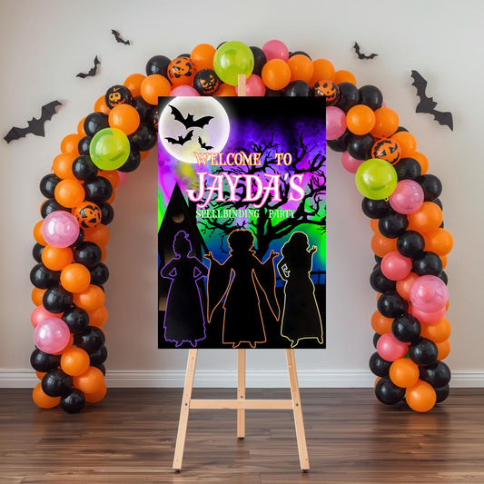 Hocus Pocus Party Sign | Digital Party Sign | Editable with Canva Pro | Welcome Party Sign | 20x30 | Digital File Only